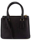 Galleria Saffiano Leather Mini Tote Bag Black - PRADA - BALAAN 2