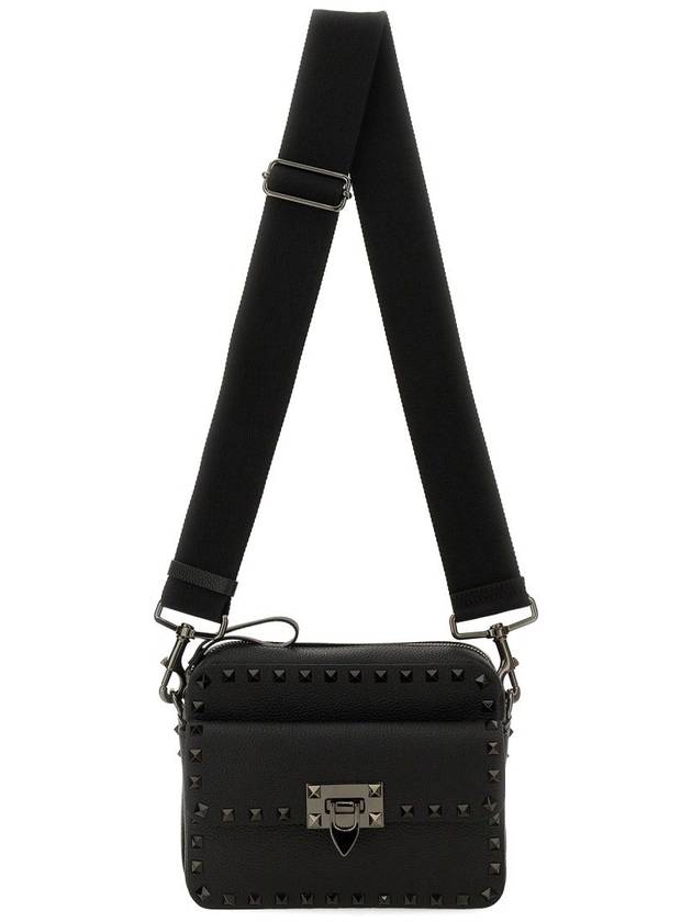 Rockstud leather cross bag black - VALENTINO - BALAAN 2