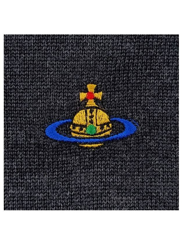 Women's ORB Logo Bea Wool Knit Top Vintage Vintage Black - VIVIENNE WESTWOOD - BALAAN.