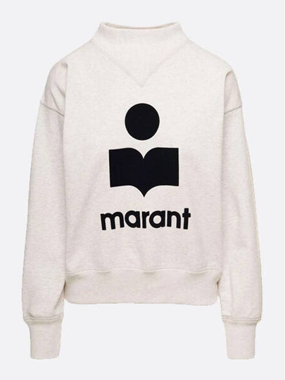 Moby Logo Print Sweatshirt Ecru - ISABEL MARANT - BALAAN 2