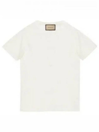 Monogram Logo Cotton Short-Sleeve T-Shirt White - GUCCI - BALAAN 2