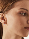 Single cubic point earring silver - SOSOO - BALAAN 2