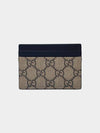 GG canvas black logo card wallet 779775 D697 - GUCCI - BALAAN 1