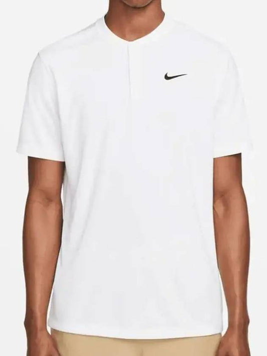 Men's Dri Fit Tennis Blade Polo Short Sleeve T-Shirt White - NIKE - BALAAN 2