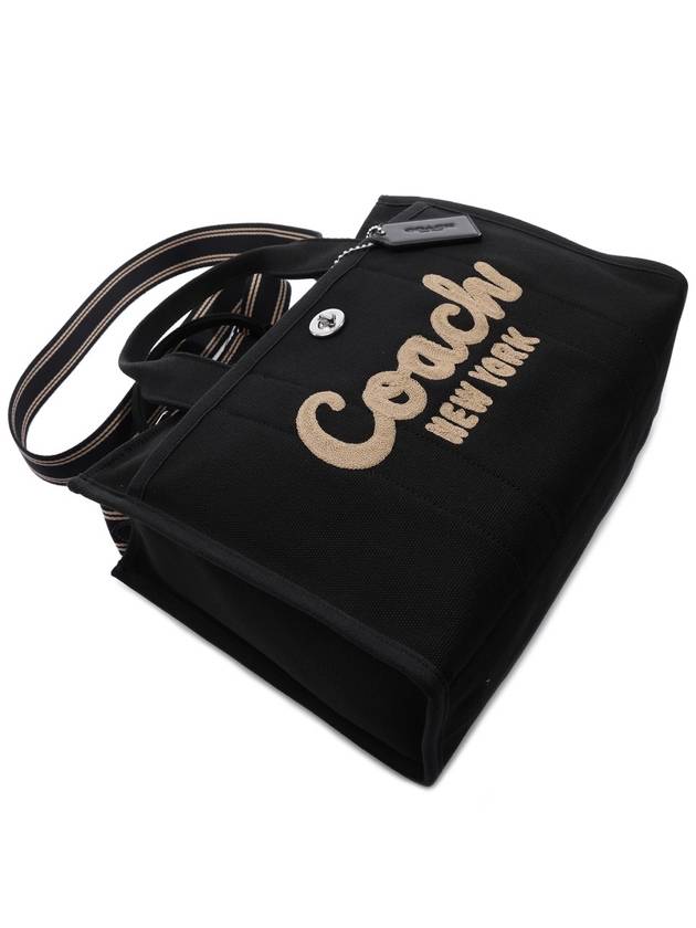 Logo Cargo Canvas Tote Bag Black - COACH - BALAAN 6