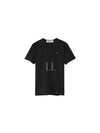 Play Men's Mini Red Heart Short Sleeve T-Shirt P1 T304 1 Black - COMME DES GARCONS - BALAAN 2