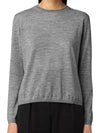 Women's Marmo Cashmere Knit Top Gray - MAX MARA - BALAAN.