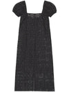 Women's Broadly Anglaise Long Dress Black - GANNI - BALAAN 1