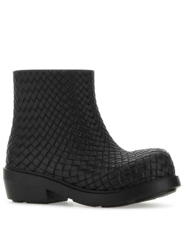 Fireman Rubber Rain Boots Black - BOTTEGA VENETA - BALAAN 3