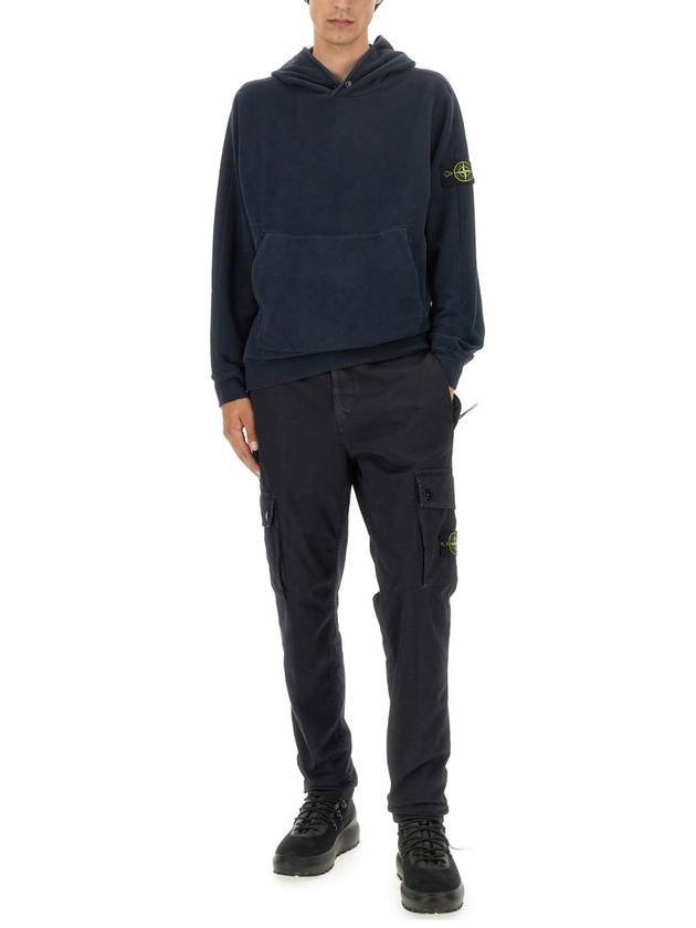 Compass Logo Patch Hoodie Navy - STONE ISLAND - BALAAN 3