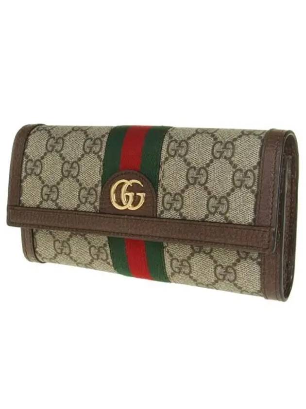 Ophidia Canvas Long Wallet Brown - GUCCI - BALAAN 3