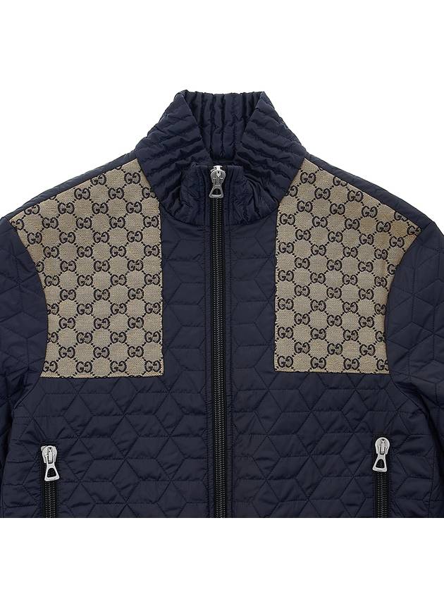 GG Detail Quilted Padding Blue - GUCCI - BALAAN 4