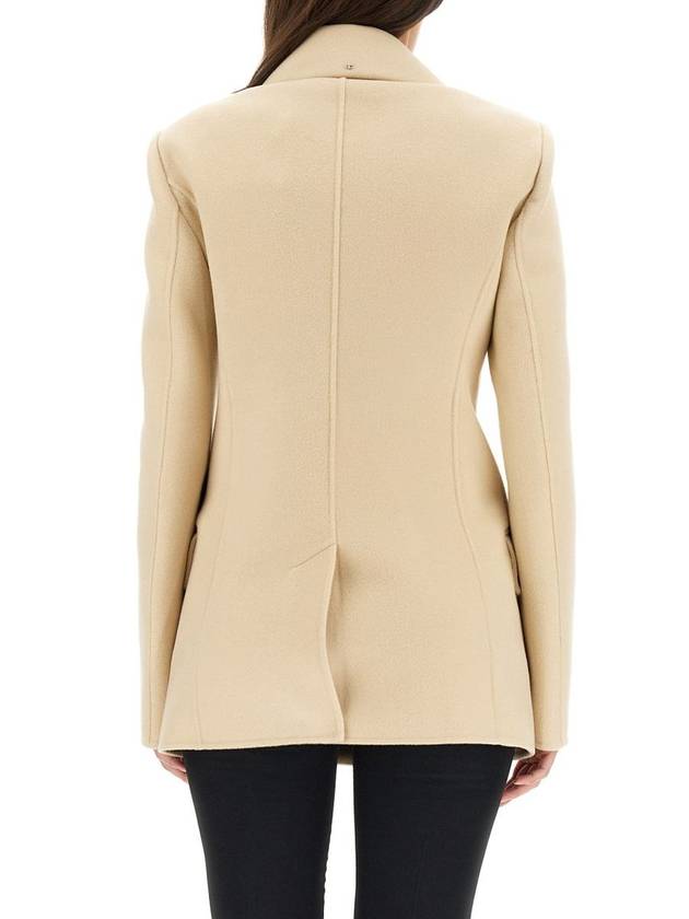 Yana Wool Double Coat Beige - MAX MARA SPORTMAX - BALAAN 4