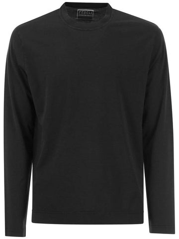 Long-sleeved crew-neck T-shirt - FEDELI - BALAAN 1