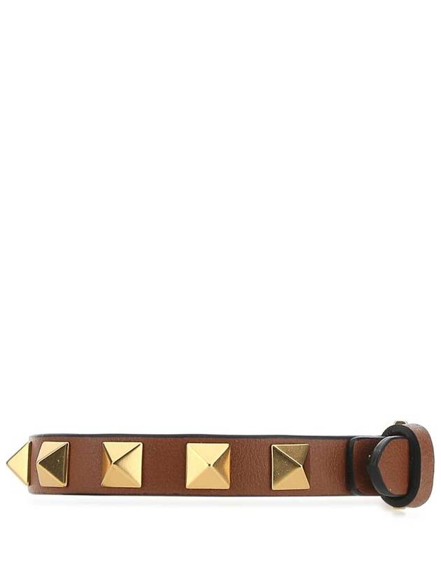 Garabani Leather Bracelet Brown - VALENTINO - BALAAN 3