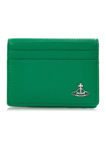 Re-Vegan Card Wallet Green - VIVIENNE WESTWOOD - BALAAN 1