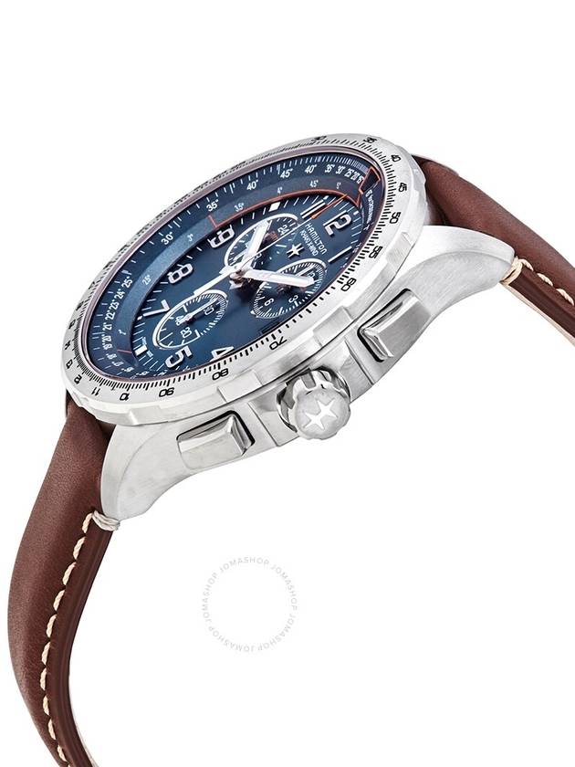 Men's Khaki Aviation Xwind GMT Chrono Quetz Watch Blue - HAMILTON - BALAAN 3