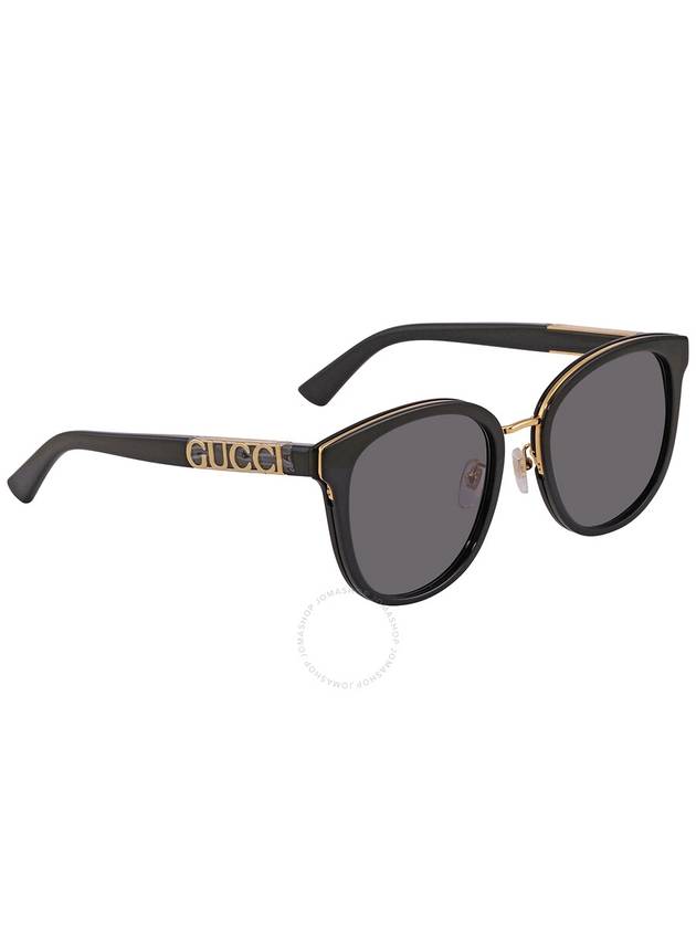 Round Logo Sunglasses Grey - GUCCI - BALAAN 3