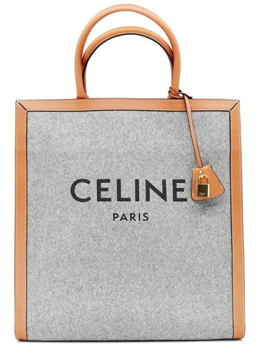 Cabas Vertical Tote Bag Grey - CELINE - BALAAN 2