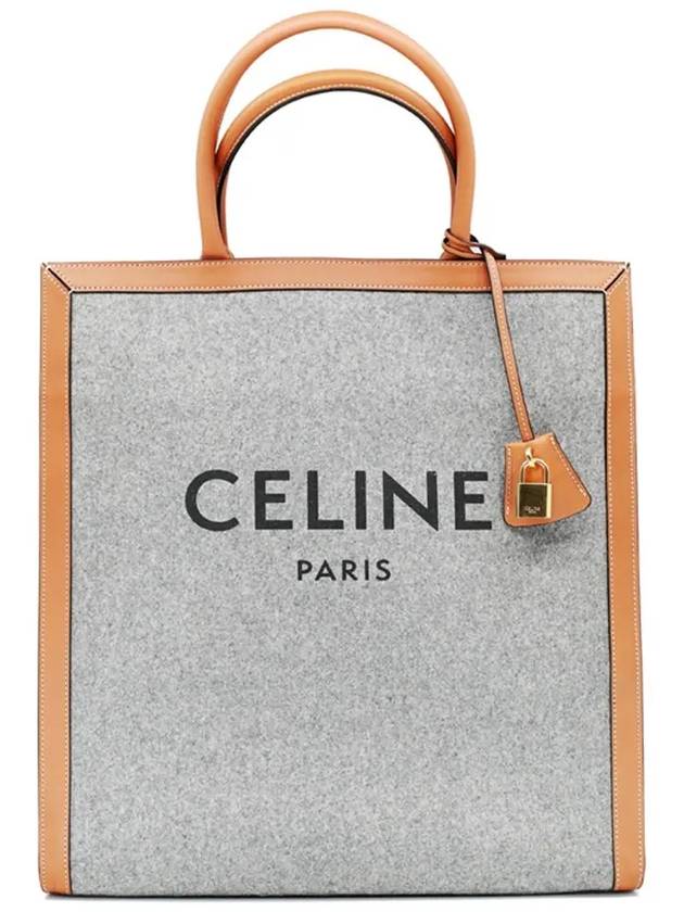 Cabas Vertical Tote Bag Grey - CELINE - BALAAN 3