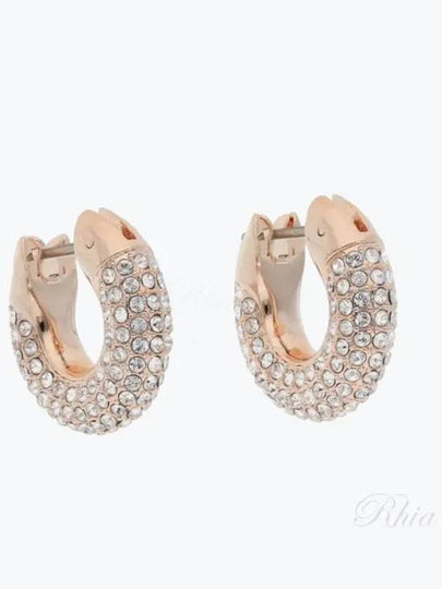 Dextera Hoop Earrings Rose Gold - SWAROVSKI - BALAAN 2