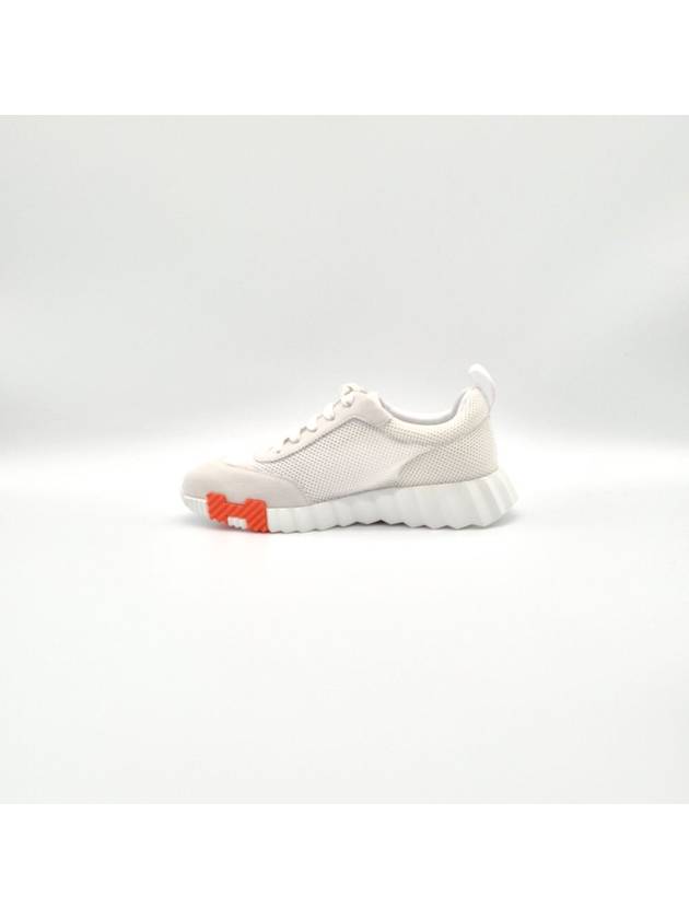 Bouncing Mesh Low Top Sneakers Blanc White - HERMES - BALAAN 7