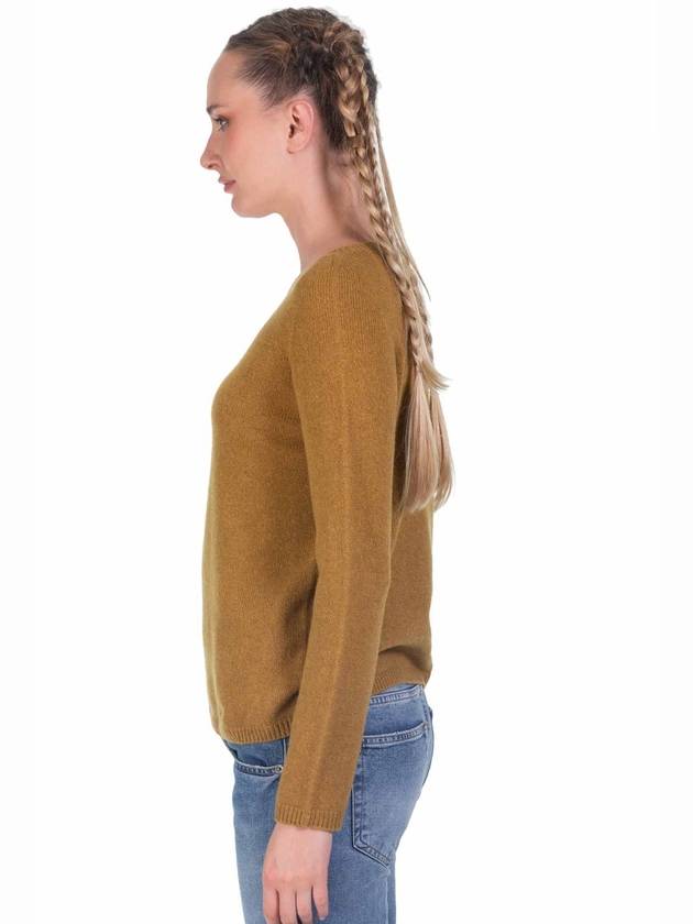 Women's Giori Wool Cashmere Knit Top Ochre - S MAX MARA - BALAAN 5