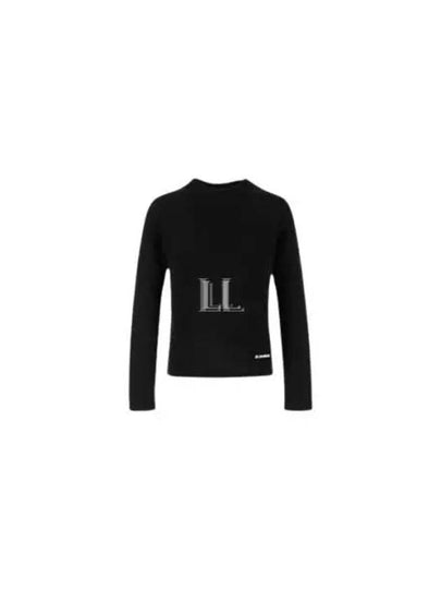 Logo Patch Long Sleeve T-Shirt Black - JIL SANDER - BALAAN 2