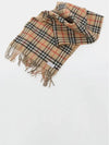 Check Cashmere Scarf Beige - BURBERRY - BALAAN 4