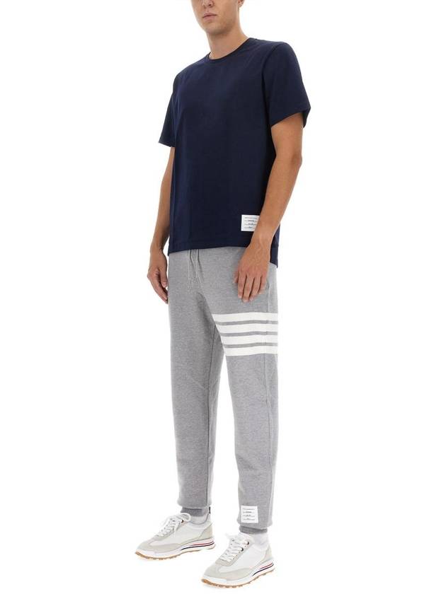 Men's Classic Loopback Engineered 4-Bar Sweatpants Light Grey - THOM BROWNE - BALAAN 5