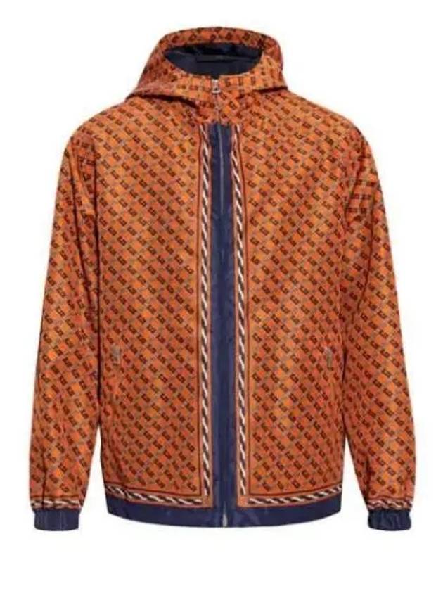 Logo Pattern Hooded Jacket Orange - GUCCI - BALAAN 2