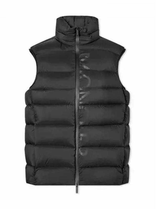 CENIS lettering logo printing mock neck padded vest black women s 233495 - MONCLER - BALAAN 1