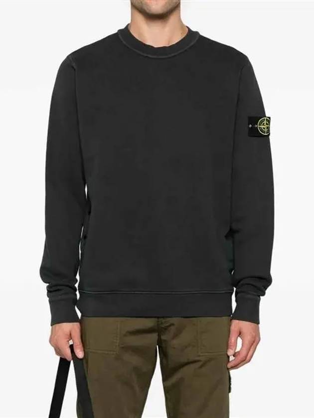 Compass Badge Sweatshirt Black - STONE ISLAND - BALAAN 3