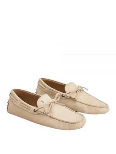 Gommino Nubuck Driving Shoes  Beige - TOD'S - BALAAN 2