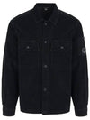 Corduroy Button Utility Shirt Jacket Black - CP COMPANY - BALAAN 2