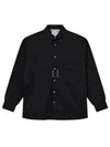 Button Up Over Long Sleeve Shirt Black - ACNE STUDIOS - BALAAN 2