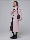 Single breasted Wool long coat Pink - OPENING SUNSHINE - BALAAN 5