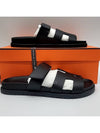 Chypre Calfskin Sandals Black - HERMES - BALAAN 7