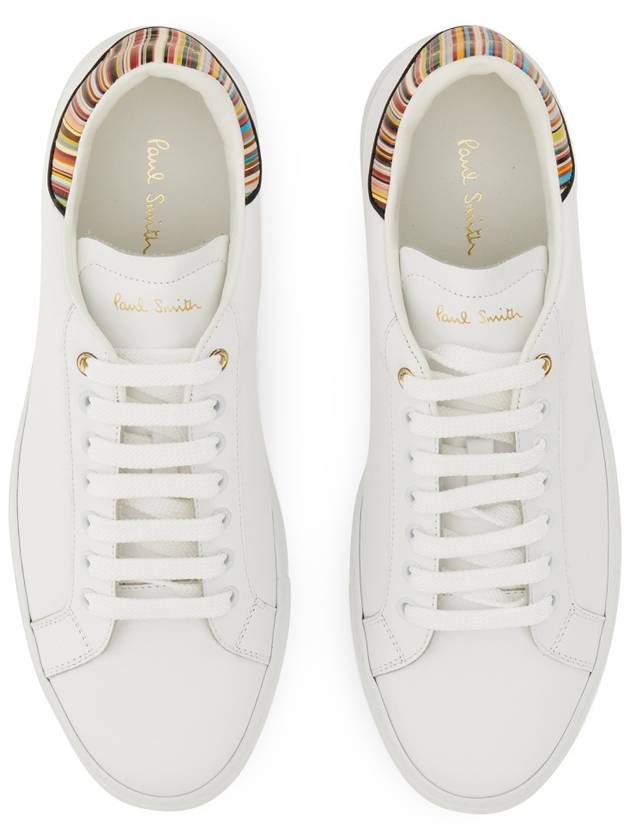 Stripe Logo Low Top Sneakers White - PAUL SMITH - BALAAN 9