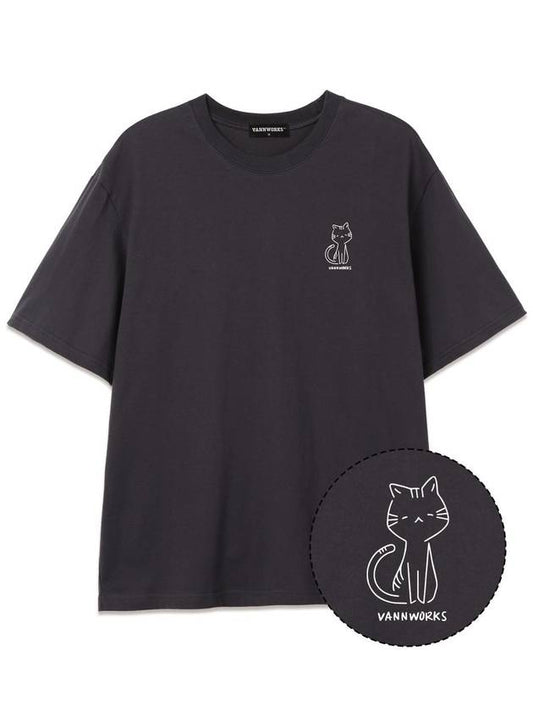 Cat Short Sleeve T-shirt - VANN WORKS - BALAAN 2