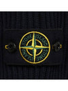 Full Rib Wool Knit Top Black - STONE ISLAND - BALAAN 5