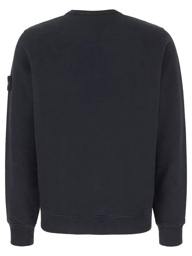 Wappen Patch Crew Neck Cotton Sweatshirt Navy - STONE ISLAND - BALAAN 3