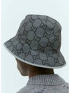 GG Ripstop Bucket Hat Dark Grey - GUCCI - BALAAN 5