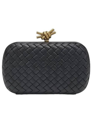 Knot minaudi re clutch bag black - BOTTEGA VENETA - BALAAN 1