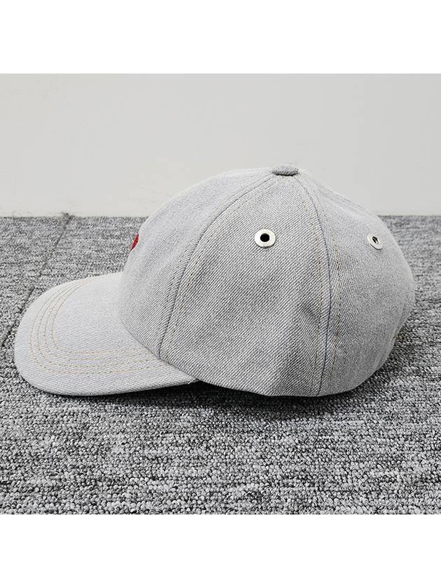 Embroidered Logo Ball Cap Jabel Grey - AMI - BALAAN 6