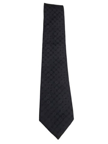 CC Logo Silk Tie Black - CHANEL - BALAAN 1