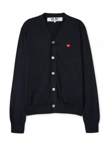 Men s Red Heart Wappen Navy Cardigan AZ N054 051 2 1156943 - COMME DES GARCONS - BALAAN 1