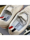 Men's Three Stripe Tab Tennis Low Top Sneakers White - THOM BROWNE - BALAAN 5