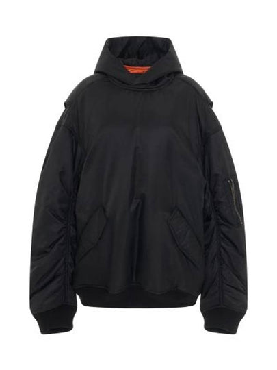 Sporty B Over Bomber Hoodie Black - BALENCIAGA - BALAAN 2