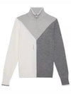 Color Block Merino Wool Quarter Zip Sweater Gray - G/FORE - BALAAN 2